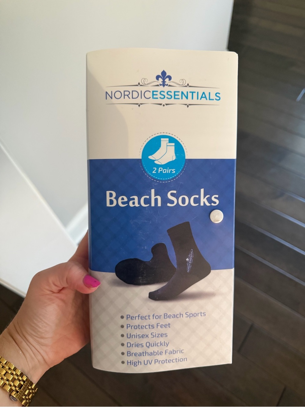 Beach Socks - Black - 2 pairs